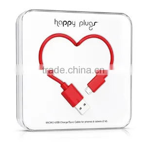 Happy Plug Design Micro USB Data Chargeer Male for Samsung thumbnail-2