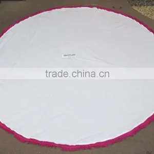 Cotton Table Runners Round Table Cloths Round Beach Towel thumbnail-3