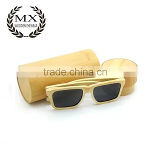 Stain White Color or Any Color Bamboo Sunglasses thumbnail-2