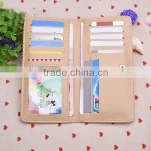 Promotion Gift Bifold Cheap Leather Wallet for Young Lady thumbnail-2