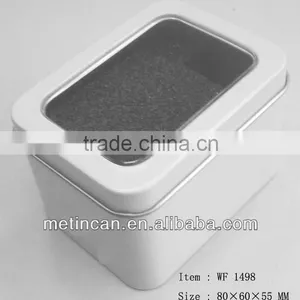 Rectangular Tin Box With PVC Window for Watch Package thumbnail-1