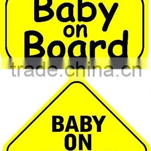 Customized Plastic Baby on Board Car Sign thumbnail-1