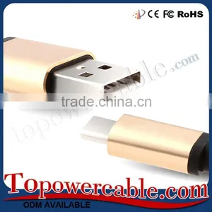 Braided Fabric Fast Charging USB 3.1 Type C Charging Braided Data Cable thumbnail-2