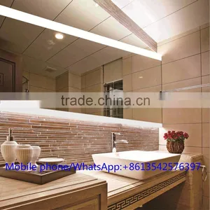 Custom Sizing Luxury Rectangle Bathroom Wall LED Backlit Mirror With Demister thumbnail-2