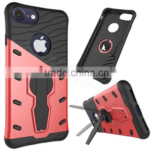 Shock Proof Plastic Hybrid and TPU Case Cover Kickstand Phone Case Armour Phone Case For Apple IPhone 7 thumbnail-1