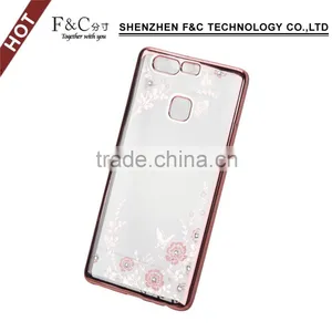 Colorful Pattern Mobile Phone Accessory Case Transparent Case Hard Protetive Cell Phone Back Cover Case for Huawei for Huawei P9 thumbnail-1