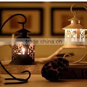 European Classical Hollow Home Furnishing Handicrafts Candle Lantern J068 thumbnail-2