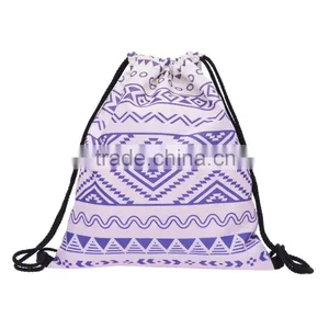 Brand New Hot Sale 3D Printed Aztec Gym Sack Drawstring Bag thumbnail-1