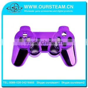 High Quality Purple Chrome Shell Housing for PS3 Controller Promotion Full Shell thumbnail-1