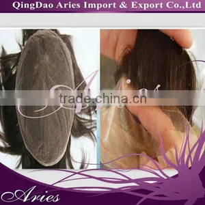 Full French Lace Real Human Hair Men's Toupee With Invisible Knots thumbnail-1