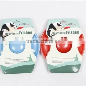 New Design Funny Plastic Frisbee Pet Training Toy Blue Color thumbnail-5