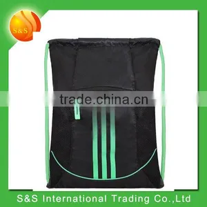 Fashionable and Durable Sport Polyester Mesh Drawstring Bag Backpack thumbnail-1
