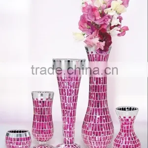 Mosaic Glass Vase thumbnail-1