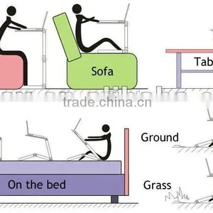 Folding Laptop Table for Lazy People Table for Lazy People for Kitchen thumbnail-5