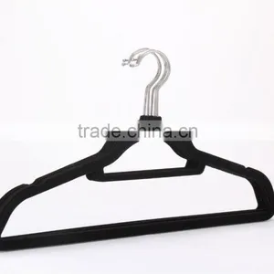 Standby Velvet Flocked Clothes Hangers and Racks With Notches thumbnail-5