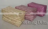 Woven Bamboo Bread Basket Multi Color thumbnail-1