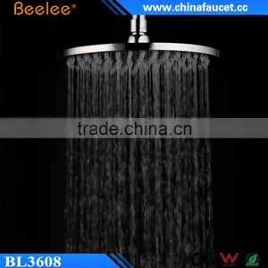 202mm Round Brass High Pressure Spray Water Saving Overhead Shower thumbnail-1