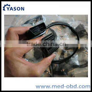 90 Degree J1962M to 2 J1962F Y Cable Right Angle Male to 2 Female Cable thumbnail-1