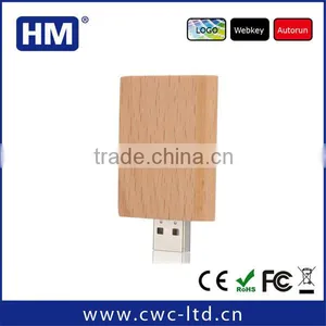 128gb Shenzhen Factory Wholesale High Speed Book Shape Wooden Pendrive thumbnail-1