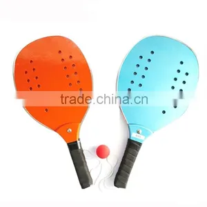 Fashion Wooden Beach Rackets With Holes, Wooden Beach Tennis Rackets thumbnail-1