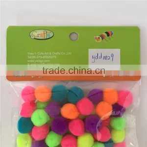 Factory Supply DIY Crafts Acrylic Fluorescent Pompoms Toys for Kids or Wedding Party Decoration thumbnail-5