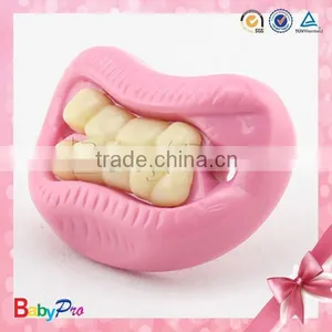 China Manufacturer High Quality Pink Color Design for Baby Soothie Pacifier Funny Pacifier Babies thumbnail-1