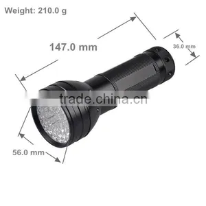 Dry Battery Power Source 51 LED UV Handheld Flashlight With 3 AA Batteries thumbnail-2