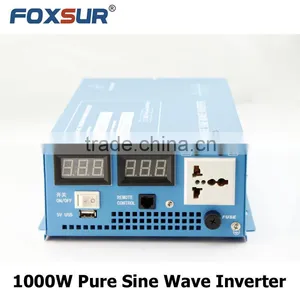Battery Voltage LED Display 1000W Pure Sine Wave Inverter 12V 24V 48V DC to 110V 230V AC, DC to AC Solar Power Inverter thumbnail-2