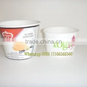 New Style Disposable Take Away Paper Ice Cream Cup With Lid thumbnail-3