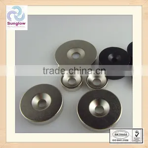 Strong Ring Magnets With Countersunk Hole 5 mm Rare Earth Neodymium 15 mm x 5 mm thumbnail-1