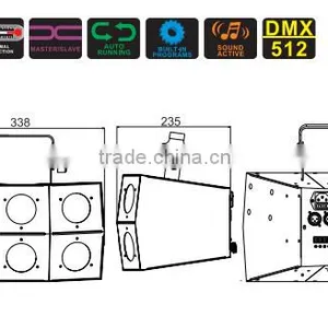 Color Changing RGB 45W DMX Sound-activated LED Disco Light thumbnail-3
