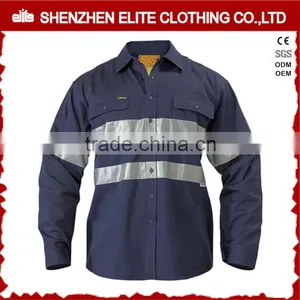 3M 8910 Reflective Mechanic Navy Blue Work Shirts thumbnail-1
