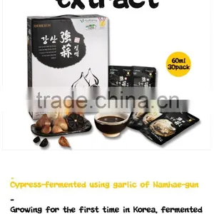 Black Garlic Slices Fermented Garlic Healthy Food 100% Natura Garlic Set Fermented Black Garlic Extract (60ml,30pack) thumbnail-1
