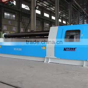 W12 8x3000 4-roller Hydraulic Press Bending Machine With Omron PLC Control thumbnail-2