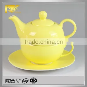 China Suppliers Colorful Personalized Tea Cup Pot in One, Coffee Cup, Tea Pot Set thumbnail-1