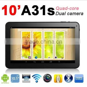 NEW 10.1" Android 4.4.2 Quad Core Tablet 10 Allwinner A31s Quad Core Android Tablet With Bluetooth Capacitive Touch 8GBROM thumbnail-1