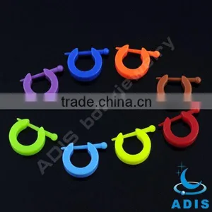 Colorful Wholesale Non Piercing Acrylic Light Ear Hoops thumbnail-1