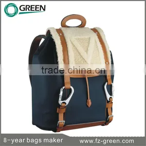 Canvas Material 2015 Wholesale School Backpack Bag thumbnail-1
