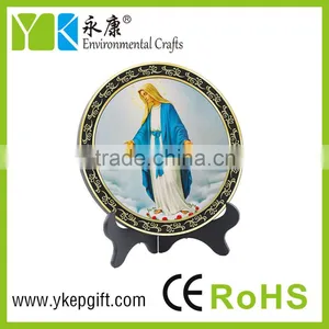 Virgin Mary Images Antique Religious Catholic Wholesale Plate Shape thumbnail-3