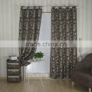 New Arrival 100% Polyester Flower Design Embroidery Window Curtain Fabric thumbnail-1