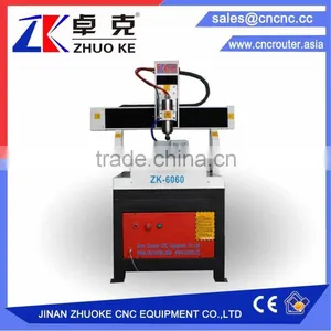 Discount Price Small 4 Axis Metal CNC Router Machine ZK-6060 With 2.2KW Water Cooling Spindle&Stepper Motor thumbnail-1