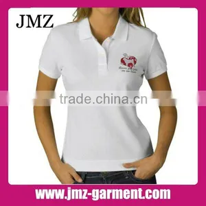 Polyester Cotton Womens Polo Shirt Collar Design thumbnail-1