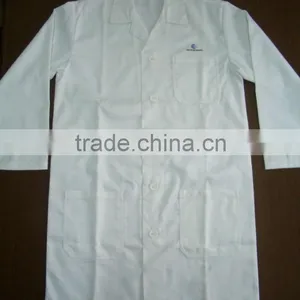 White Long Sleeves Doctor Lab Coat Hospital Uniform Safety Designs Workwear thumbnail-3