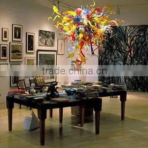 Glass Chandelier Glass Art Decoration Glass Droplight Xo-2011625 Blown Glass Art Glass Decoration Crystal Chandelier thumbnail-3
