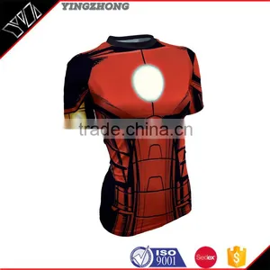 2016 New European Design Apparel Sportwear Suns Jersey Shorts Sleeve O-collar Hollow Out Causal Blouse Running t Shirts thumbnail-1