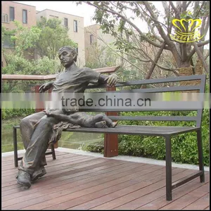 Scenic Garden Landscape Sculpture Figures in Modern European Bronze Sculpture thumbnail-3