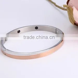 Noproblem P082 Stainless Steel Tourmaline Casual Personalized Fitness Crystal Energy Bracelet thumbnail-5