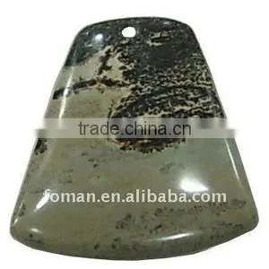 50x40x30mm Trapezoid African Yellow Jasper Wholesale Gemstone Pendants thumbnail-1