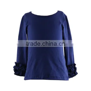 Wholesale 2016 Icing Ruffle Shirt Boutique Children Icing Raglans Baby Girls Ruffle Shirts thumbnail-1