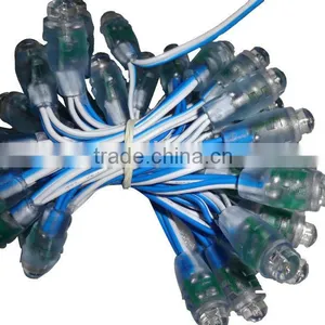 BLUE Color Led 12mm Node,through-hole Type,injection Made,IP65 Rated;DC5V Input;0.1W;50pcs a String thumbnail-1